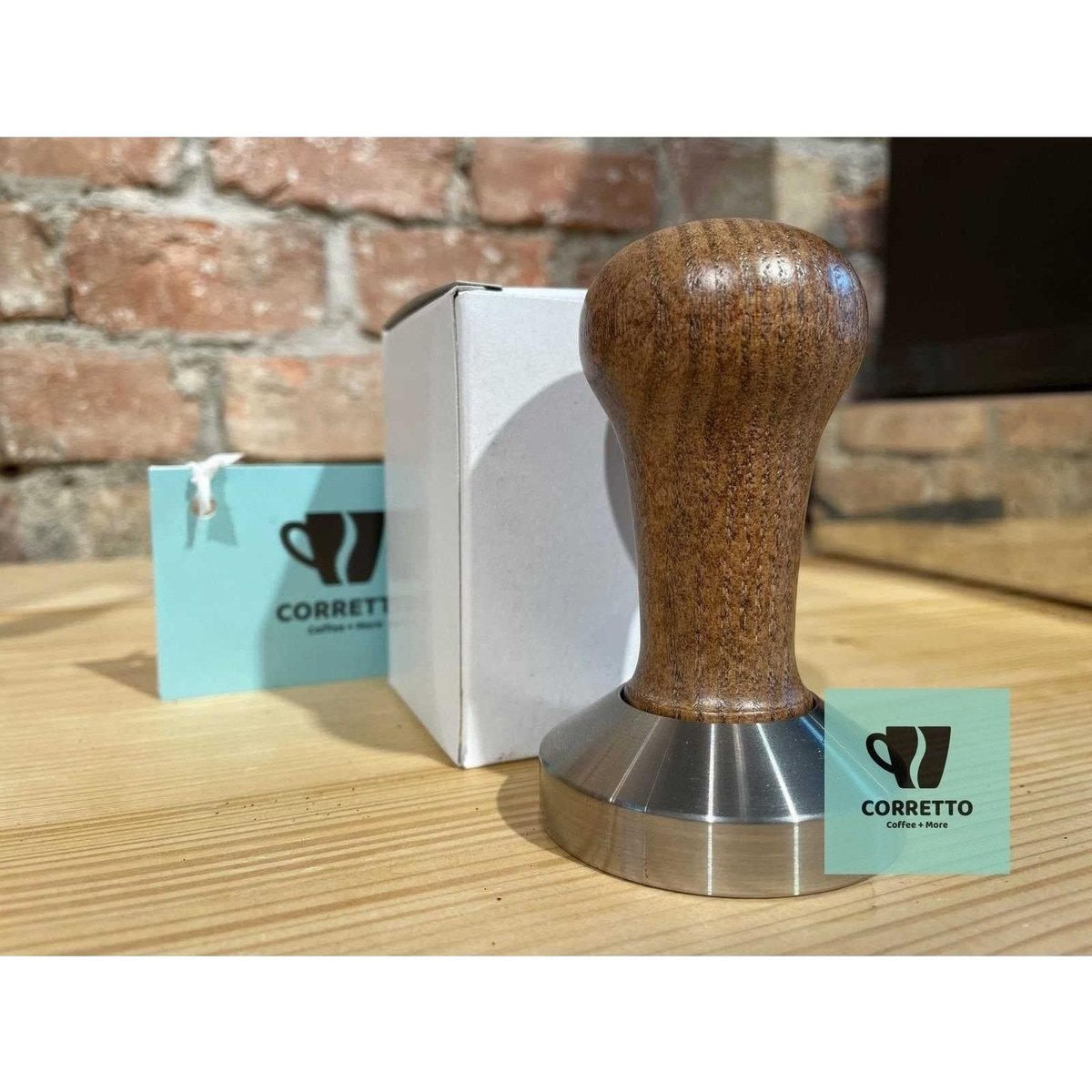 TAMPER Motta HOLZ Griff + BASIS ø 57 mm